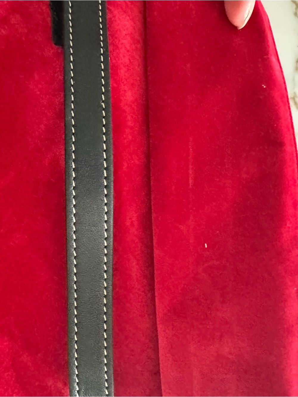 Vintage Mila Paoli Red Genuine Leather travel jewelry case - Picture 5 of 6